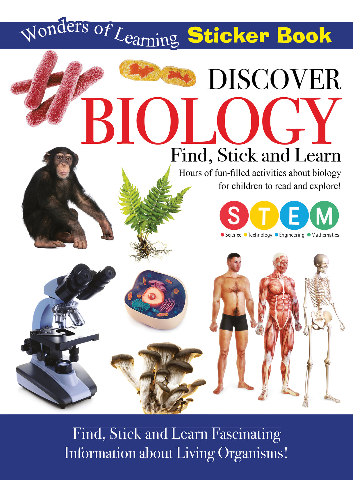 Discover Biology Sticker Book - Find, Stick and Learn