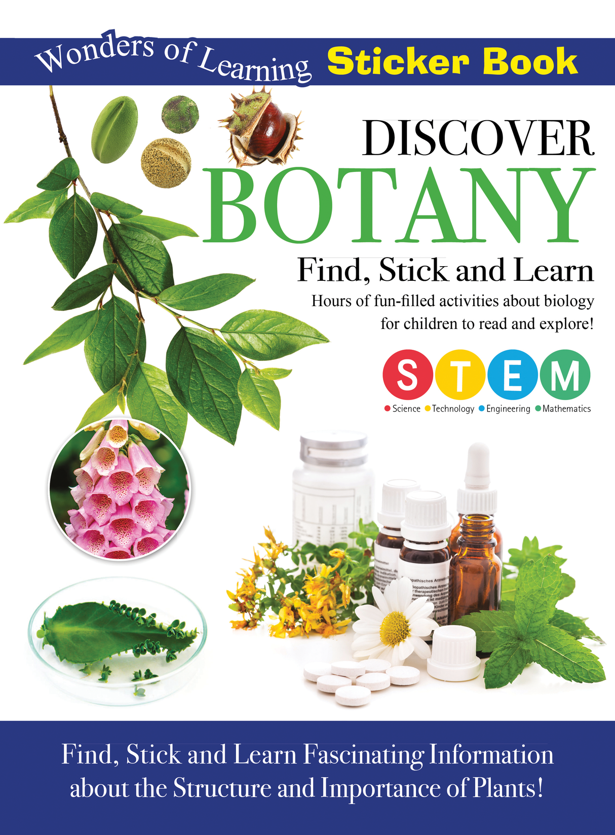 Discover Botany Sticker Book - Find, Stick and Learn