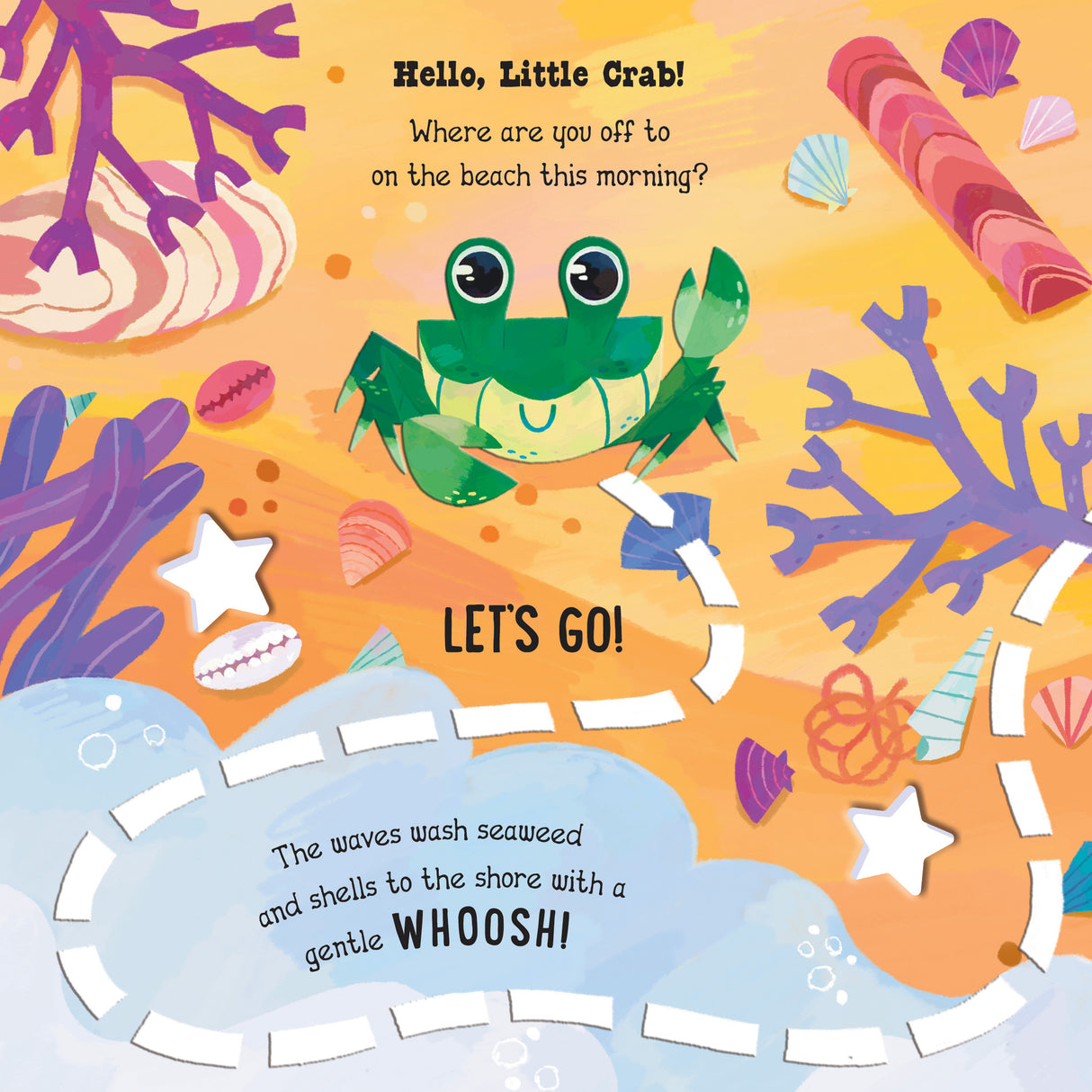 Explore the Beach with Little Crab