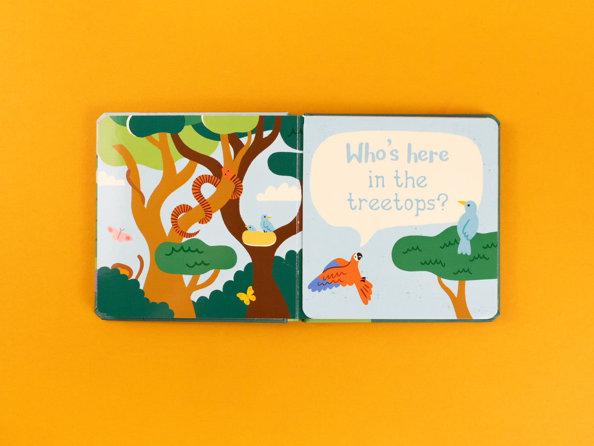 Who’s In The Wild – Fold-Out Flaps Board Book