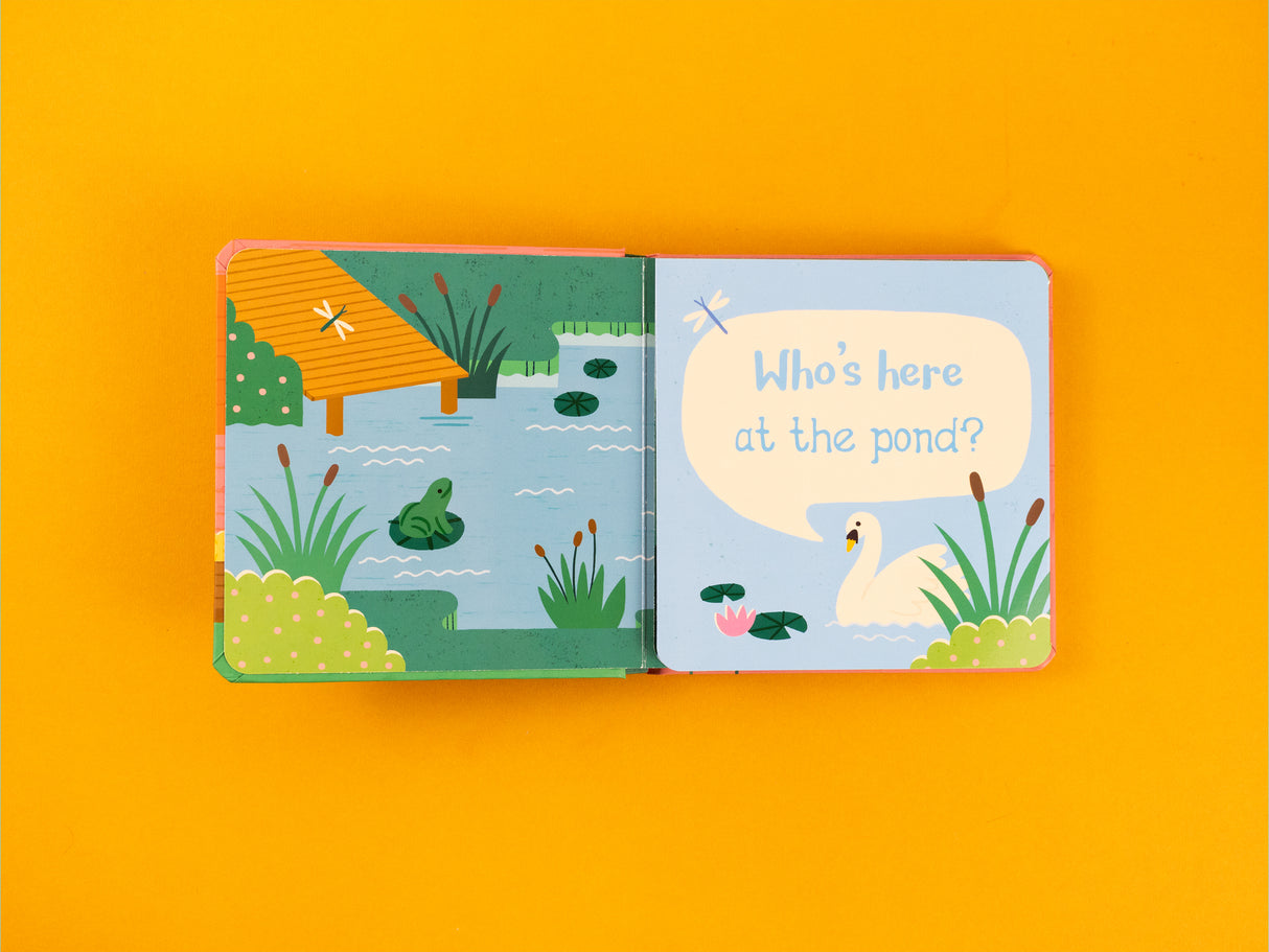 Who’s Here On The Farm – Fold-Out Flaps Board Book