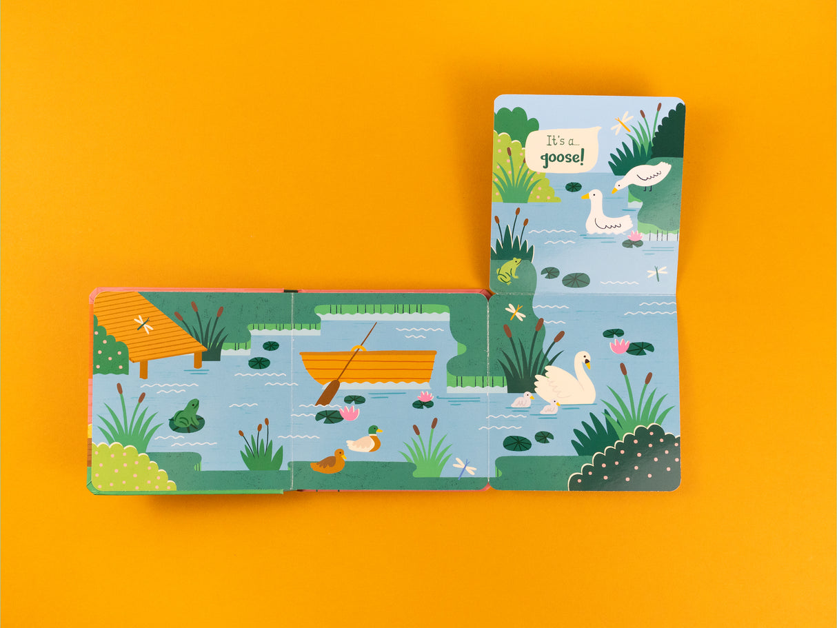 Who’s Here On The Farm – Fold-Out Flaps Board Book