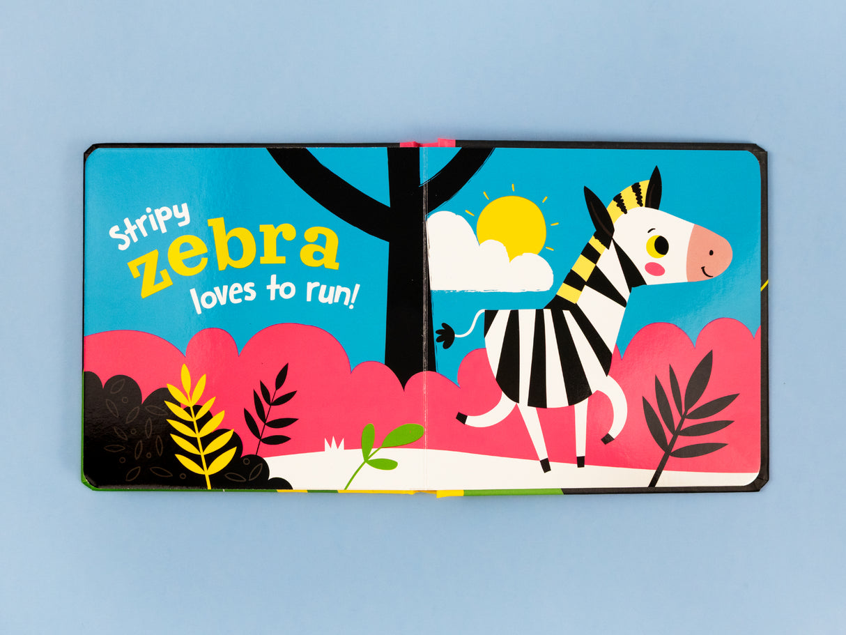 Safari - High Contrast Neon Board Book