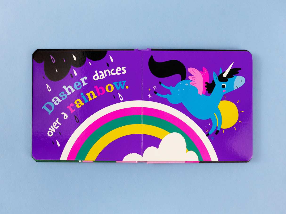 Unicorns - High Contrast Neon Board Book