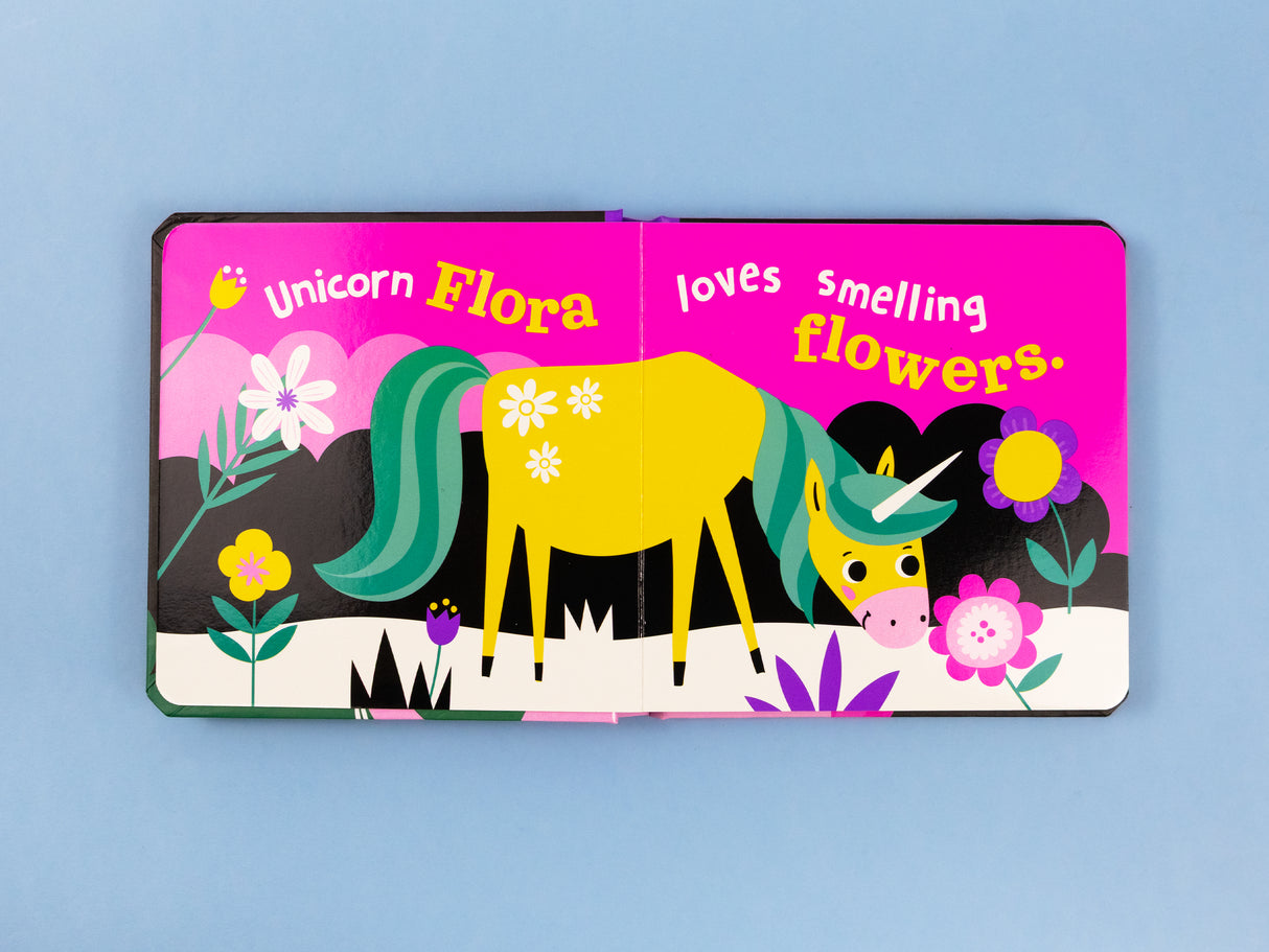 Unicorns - High Contrast Neon Board Book