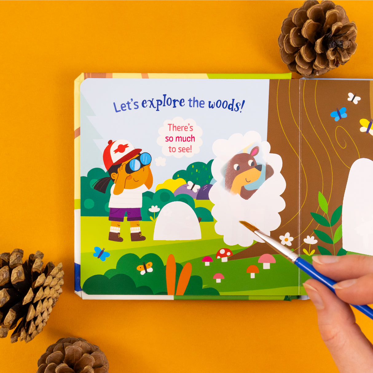 Magic Painting Book – Woods - Mess-Free Water Reveal Board Book