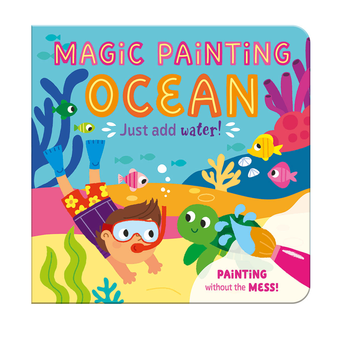 Magic Painting Book – Ocean - Mess-Free Water Reveal Board Book