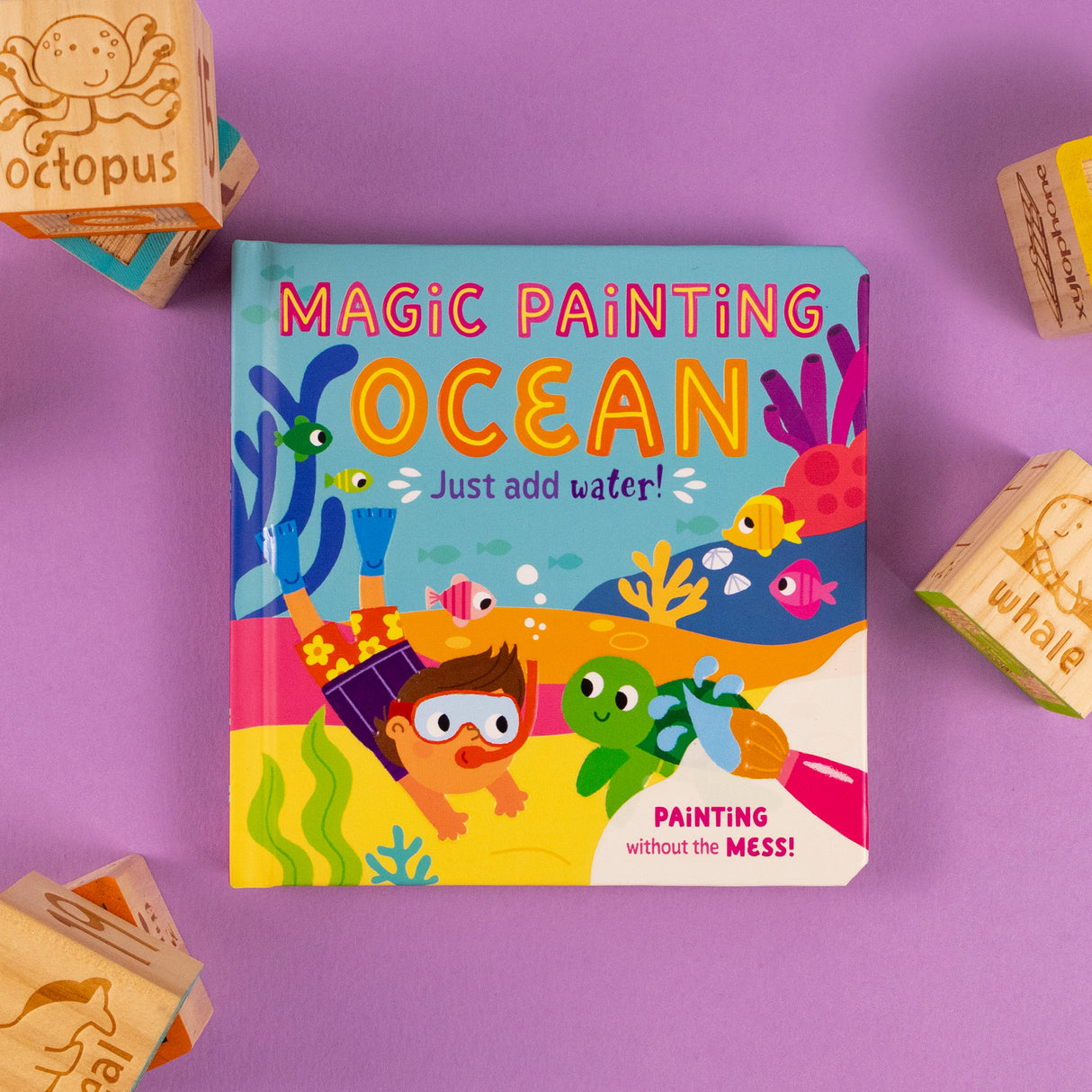 Magic Painting Book – Ocean - Mess-Free Water Reveal Board Book