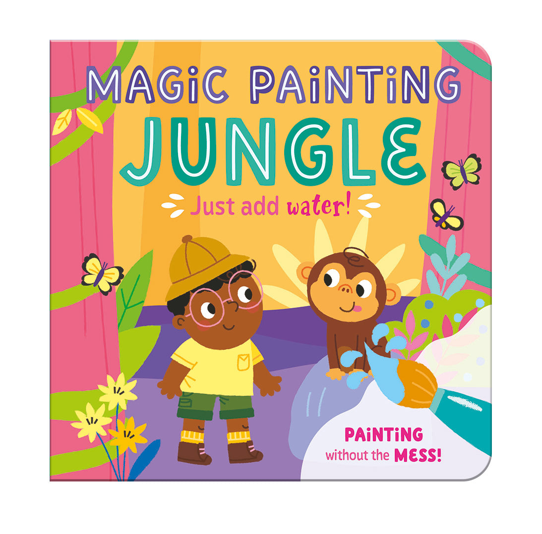 Magic Painting Book – Jungle - Mess-Free Water Reveal Board Book