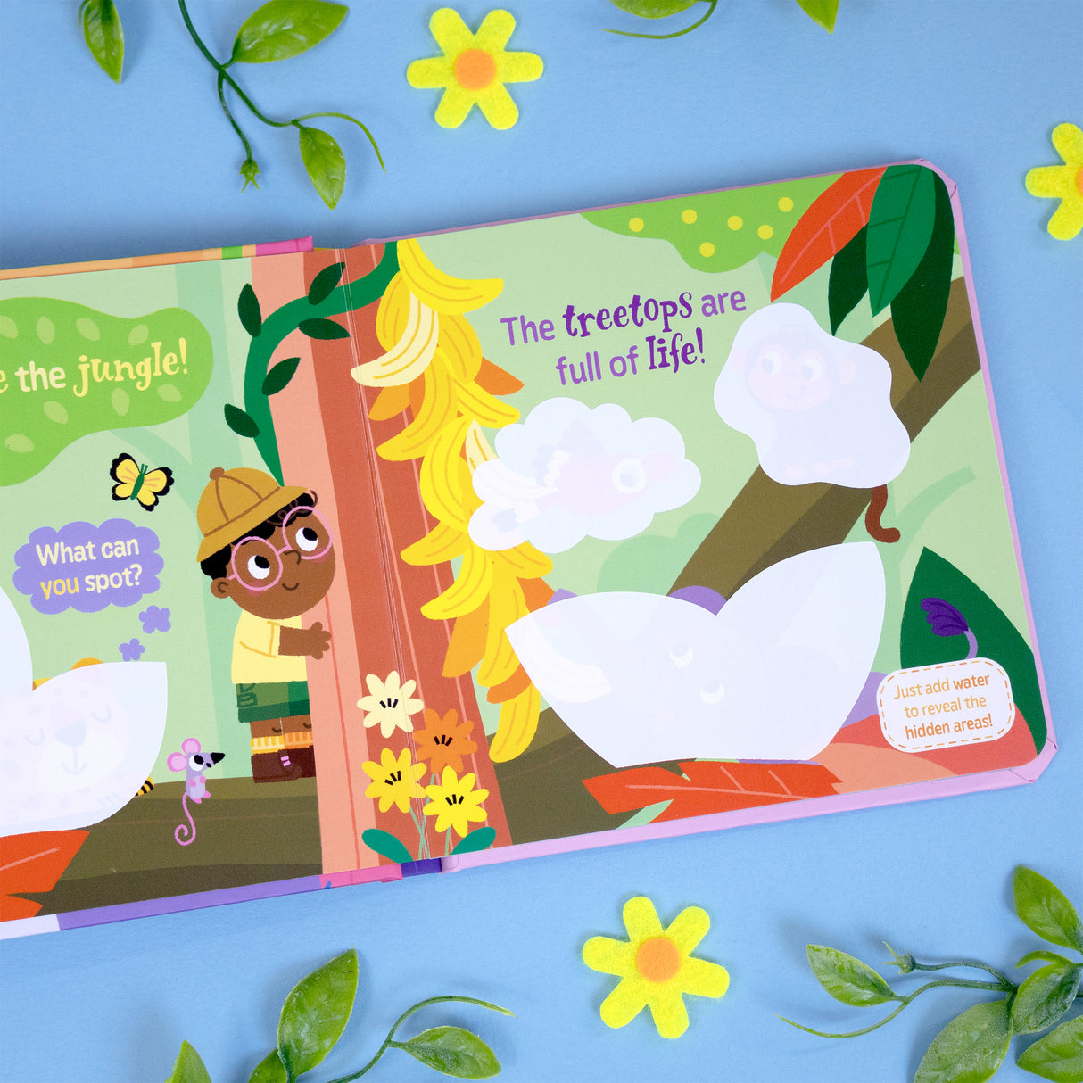 Magic Painting Book – Jungle - Mess-Free Water Reveal Board Book