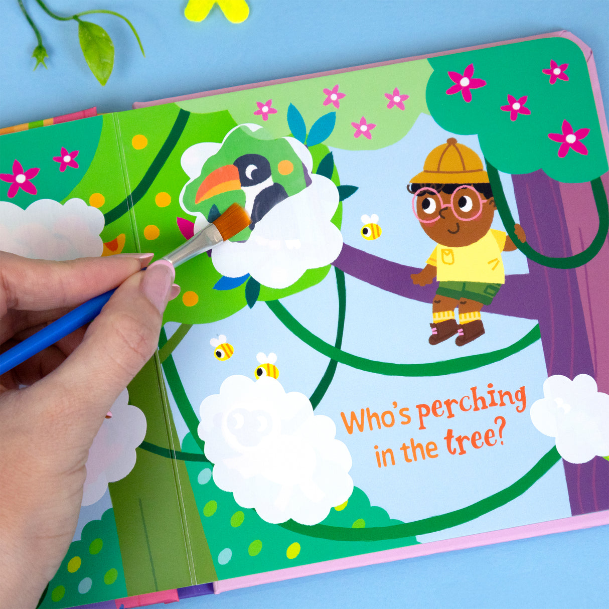 Magic Painting Book – Jungle - Mess-Free Water Reveal Board Book