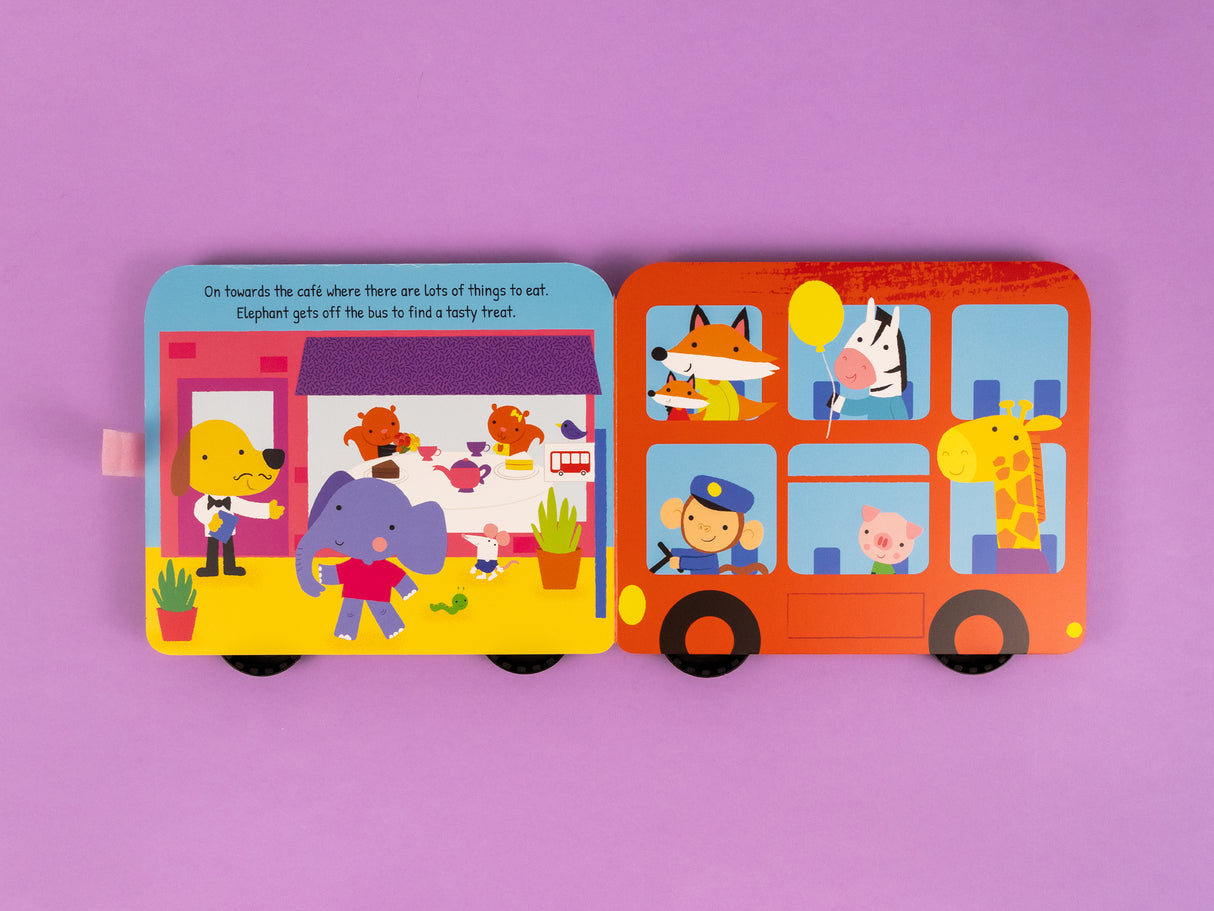 My First Bus – Chunky Wheeled Board Book for Toddlers – Push-Along Animal Story Book – Ages 3+