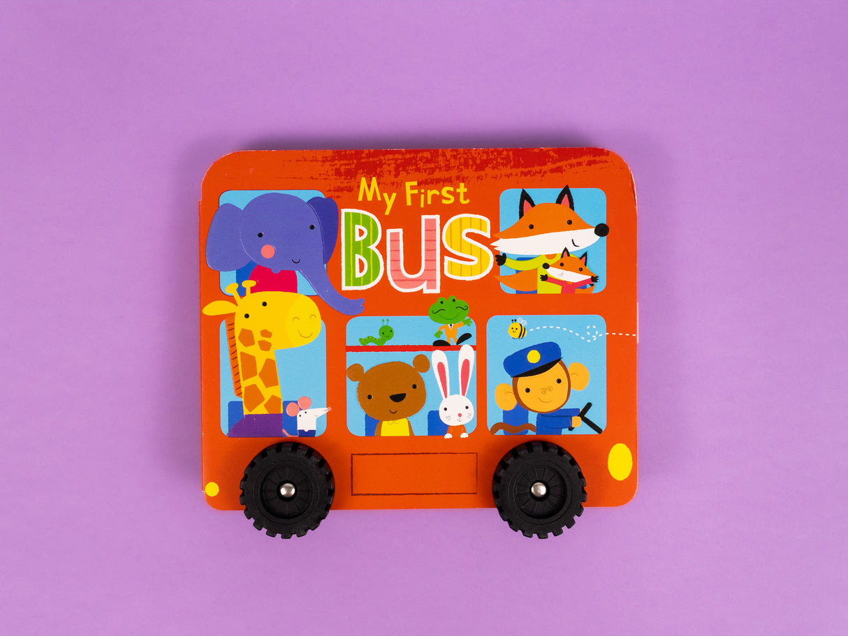My First Bus – Chunky Wheeled Board Book for Toddlers – Push-Along Animal Story Book – Ages 3+