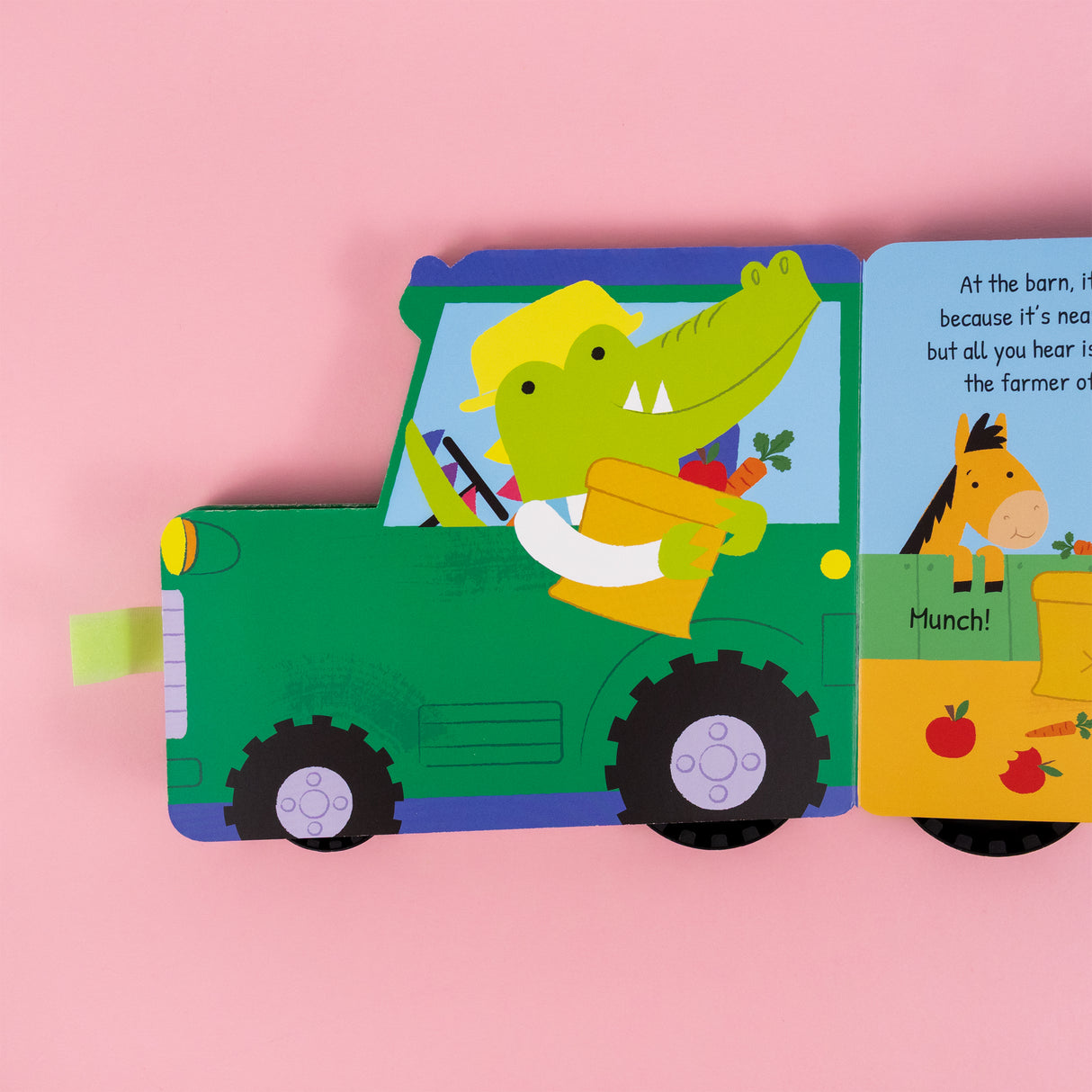 My First Tractor – Chunky Wheeled Board Book for Toddlers – Push-Along Animal Story Book – Ages 3+