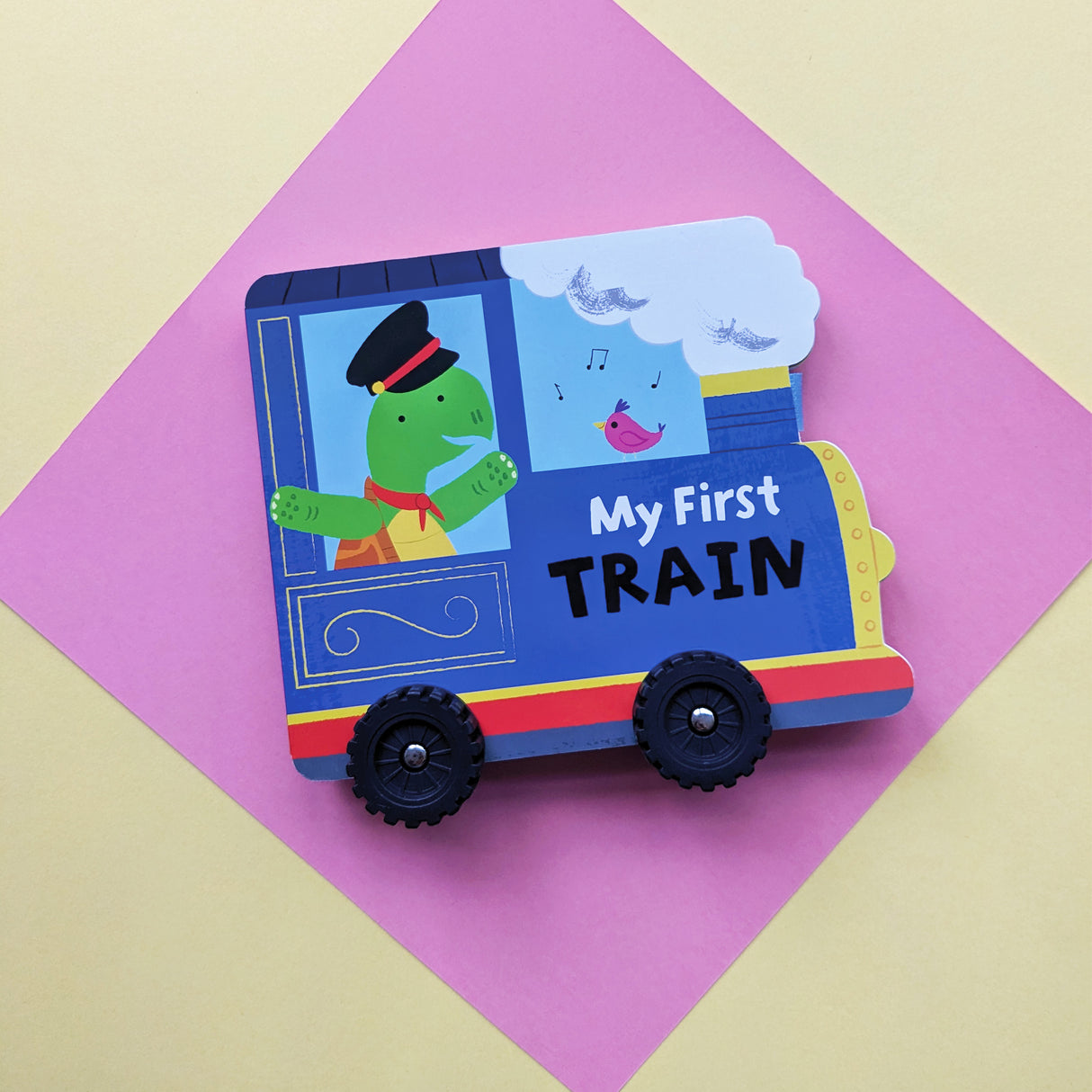 My First Train – Chunky Wheeled Board Book for Toddlers – Push-Along Animal Story Book – Ages 3+