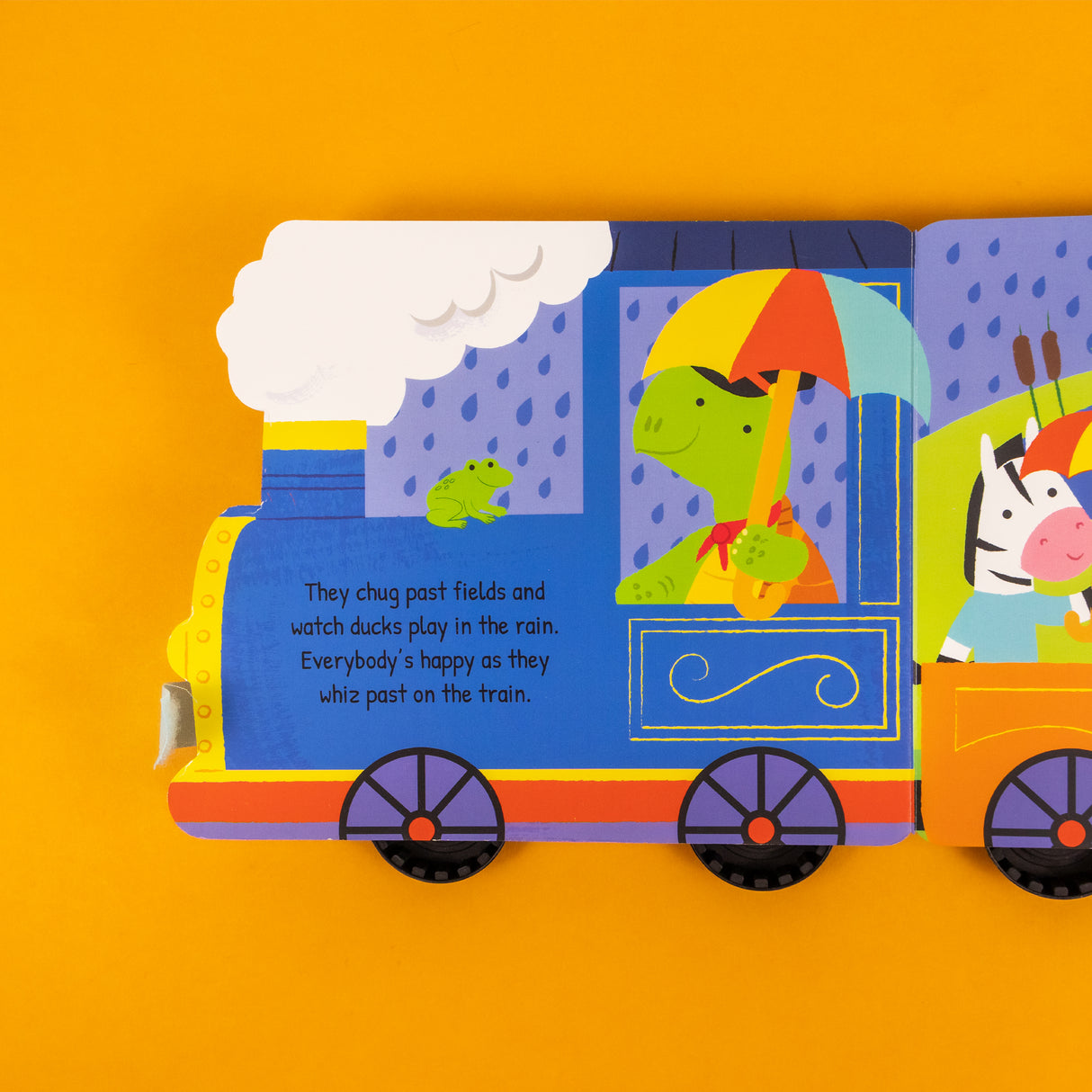 My First Train – Chunky Wheeled Board Book for Toddlers – Push-Along Animal Story Book – Ages 3+