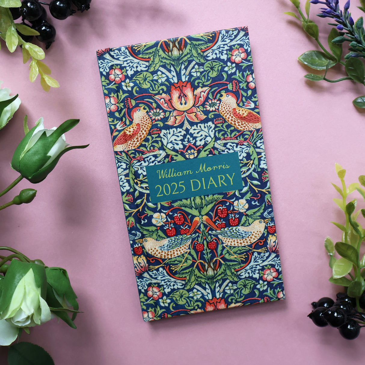 William Morris 2025 Slim Weekly View Diary
