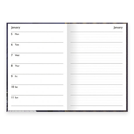 Art Deco 2026 A5 Diary – Weekly View – Claire Coxon Design