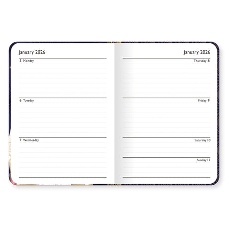 Art Deco 2026 A6 Diary – Weekly View – Claire Coxon Design