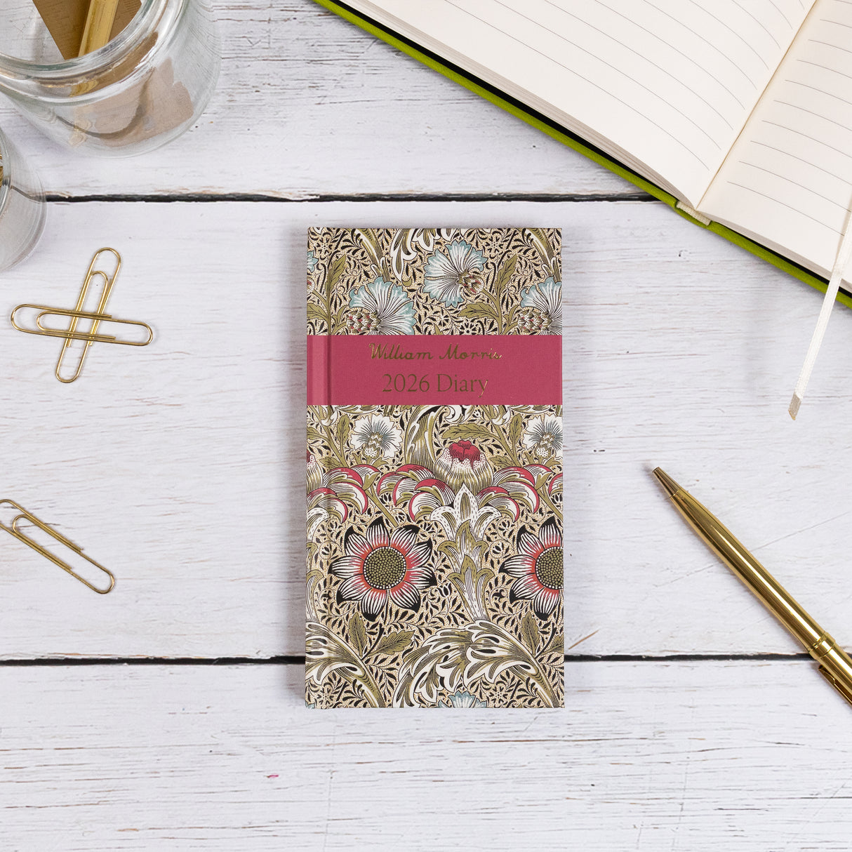 William Morris 2026 Slim Weekly Diary