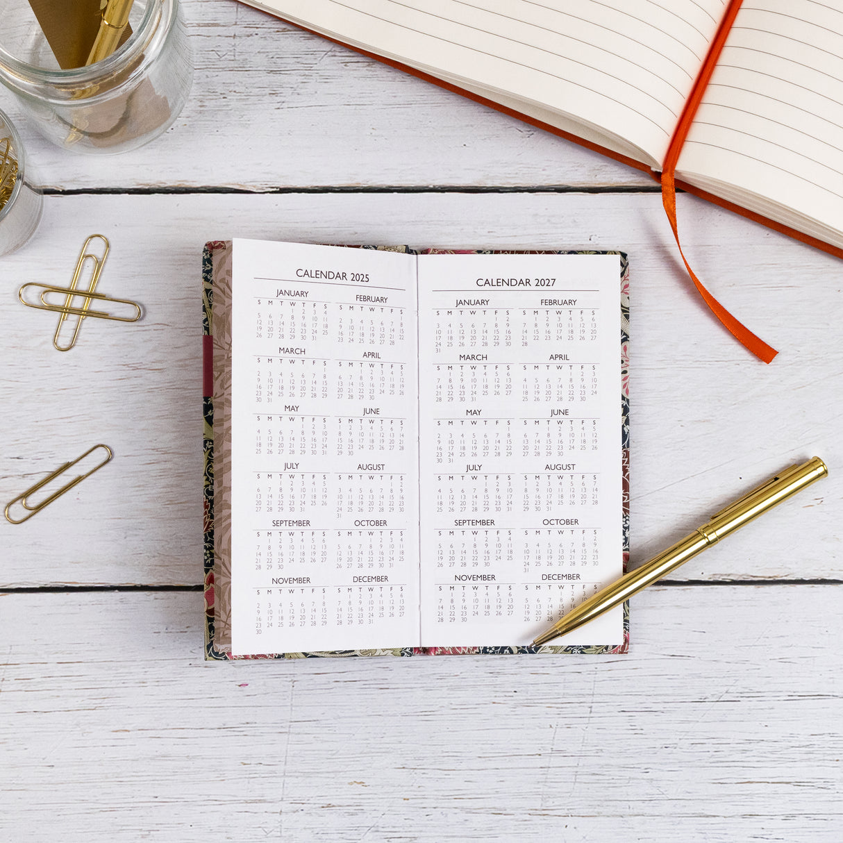 William Morris 2026 Slim Weekly Diary