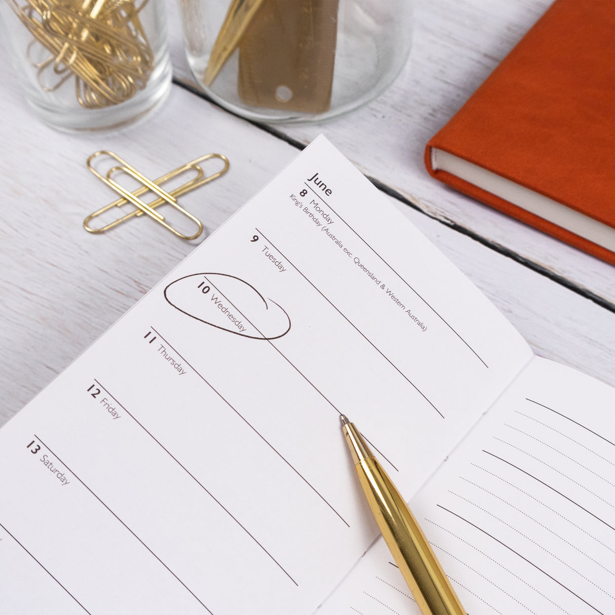 William Morris 2026 Slim Weekly Diary