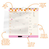 2026 Family Calendar – Colourful 5-Column Planner