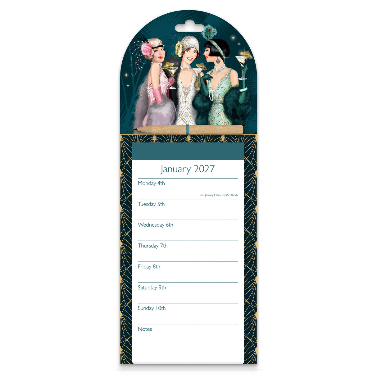 Claire Coxon Art Deco Magnetic Planner 2027