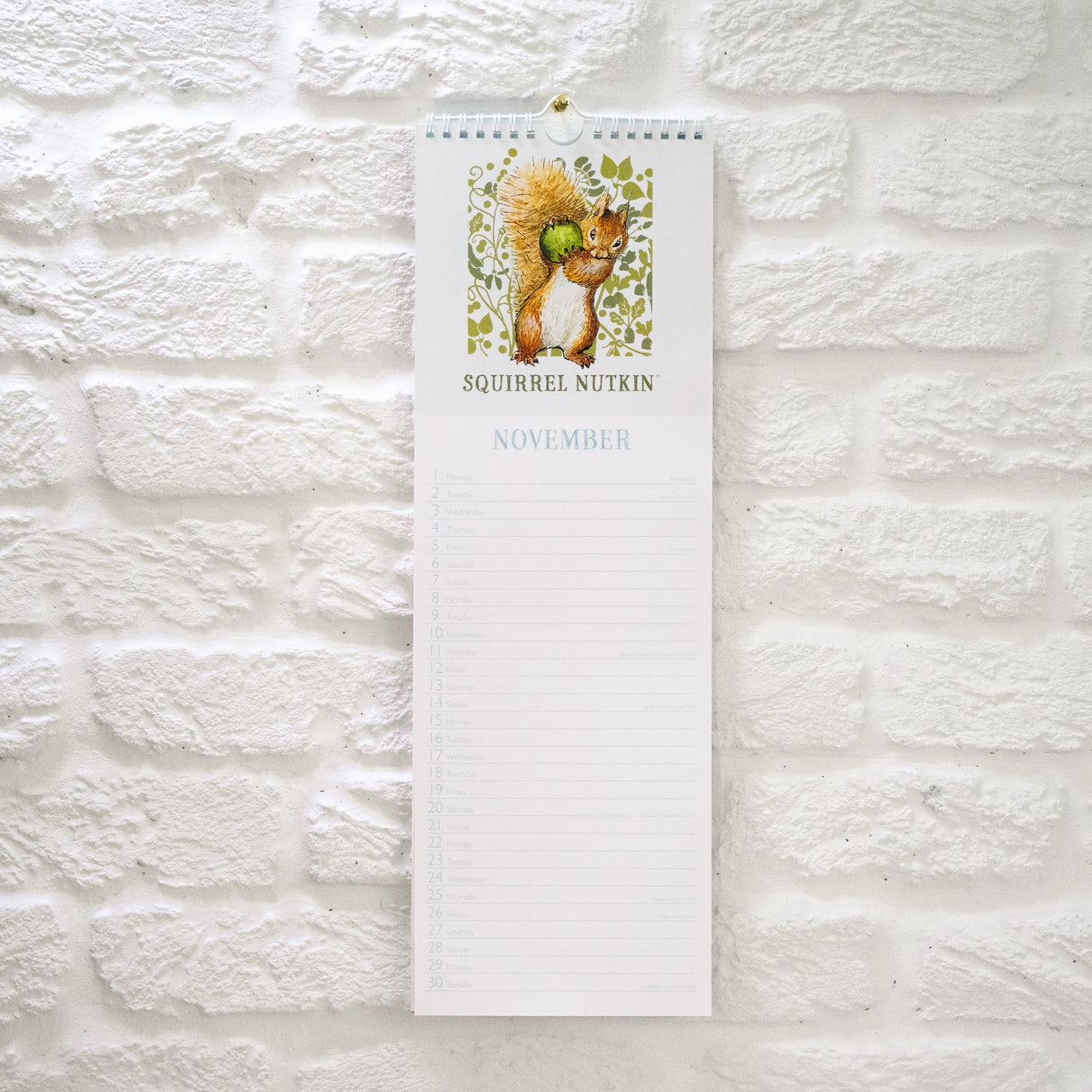 Peter Rabbit Slim Wall Calendar 2027