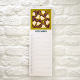 Retro Floral Slim Wall Calendar 2027