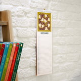 Retro Floral Slim Wall Calendar 2027