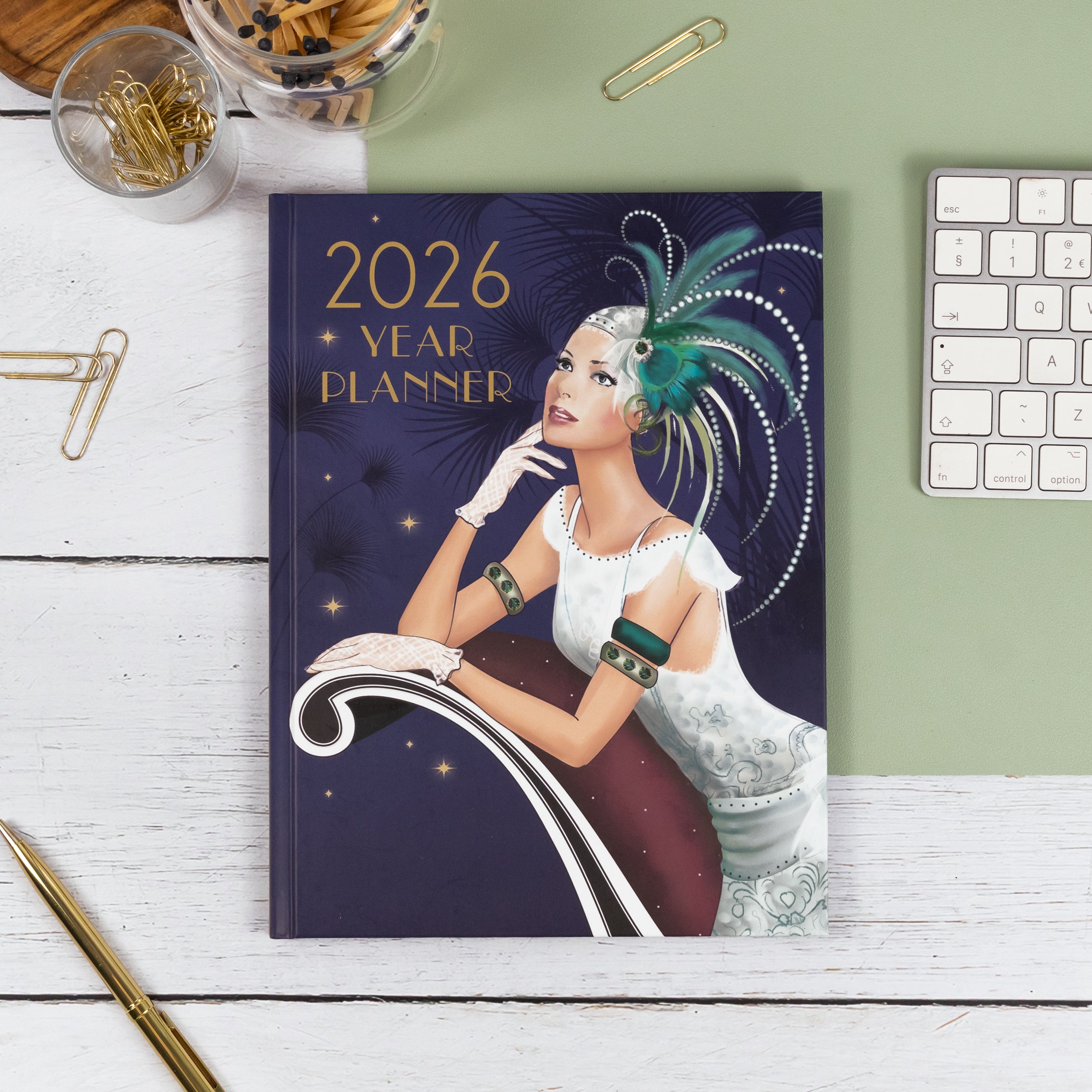 Claire Coxon Art Deco 2026 Calendars Planners Diaries Robert Frederick 6YP01 2026 YEAR PLANNER MTV DIARY CLAIRE COXON ART DECO 1 