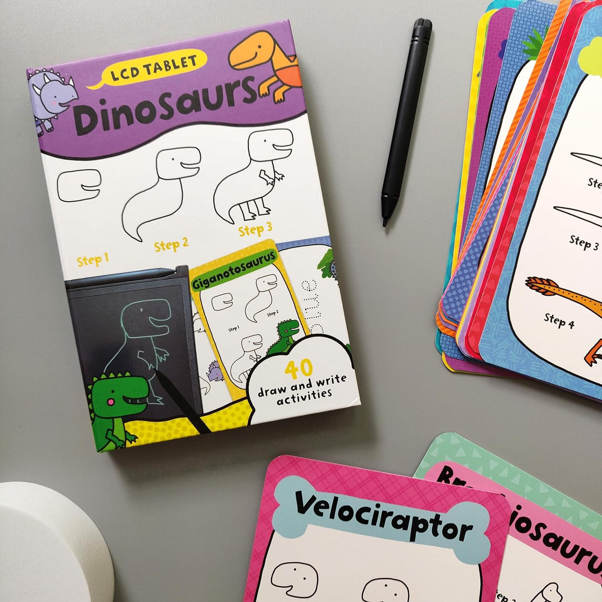 Rob Flashcard Children’s LCD Tablet & Flashcard Set – Dinosaurs – Robert Frederick