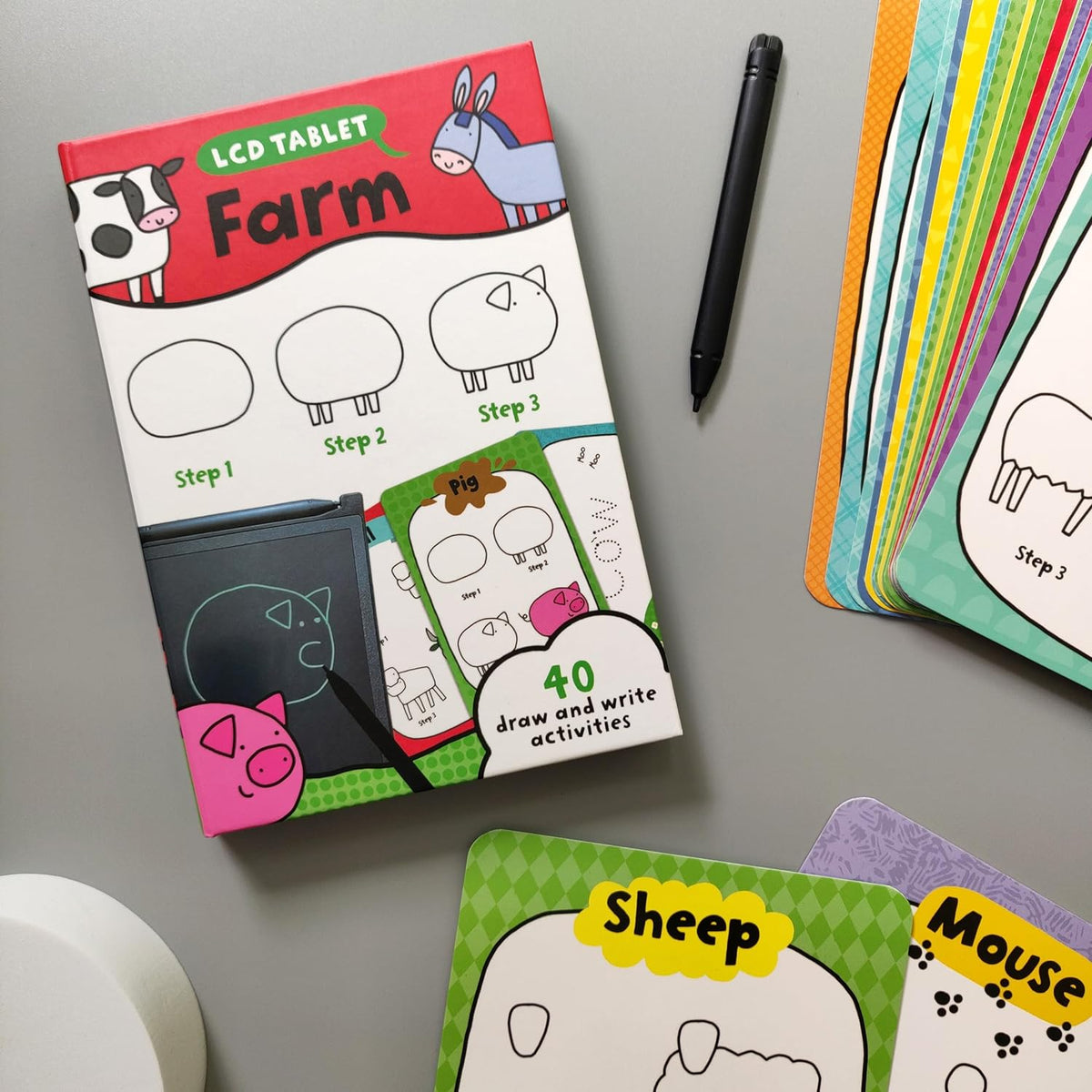 Rob Flashcard Children’s LCD Tablet & Flashcard Set – Farm – Robert Frederick