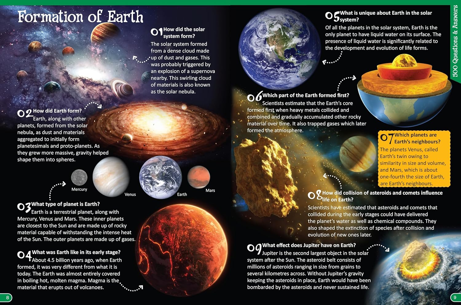 500 Questions and Answers - The Earth - Children's Reference Book ...