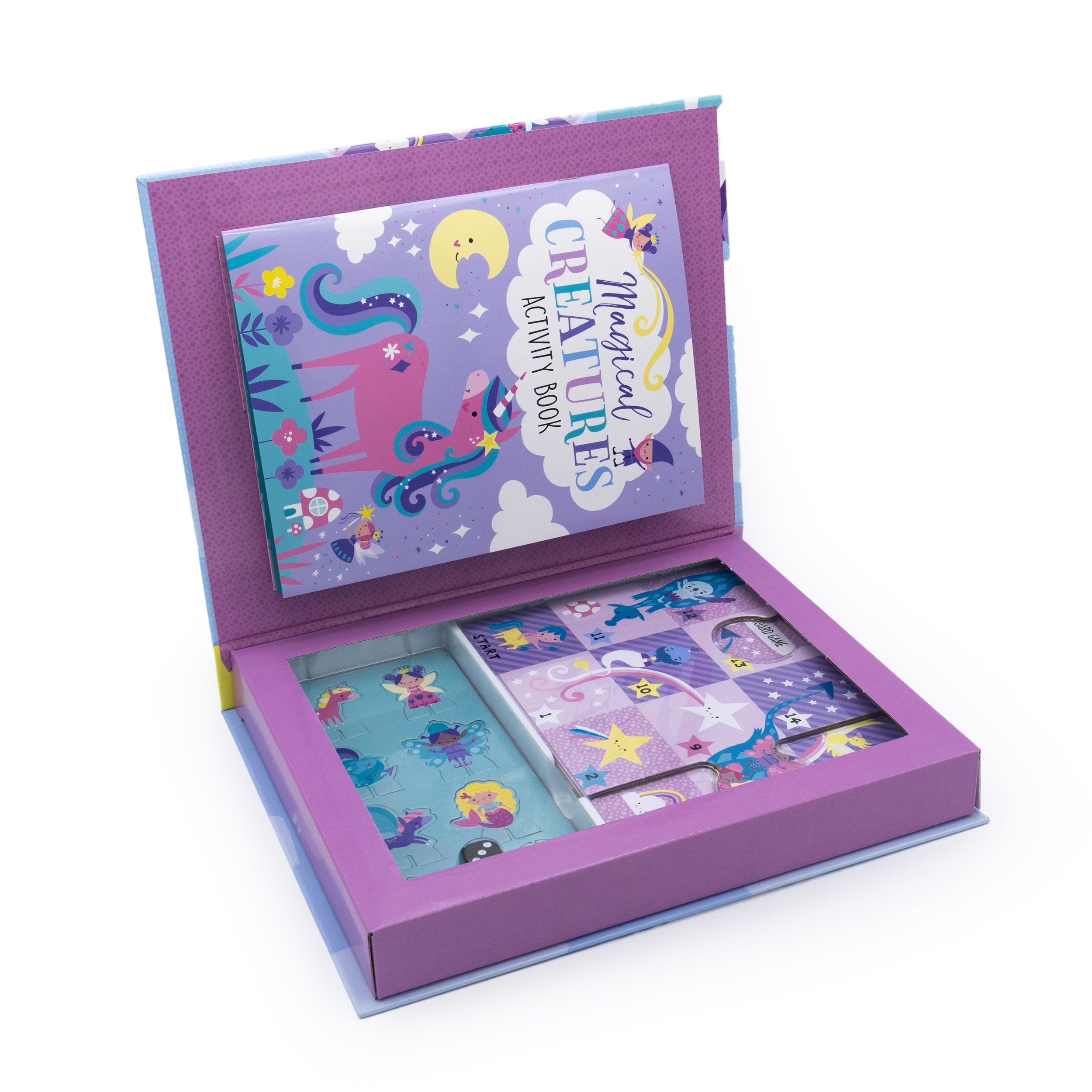 Magical Creatures Board Game Set - Includes 2 Games and Activity