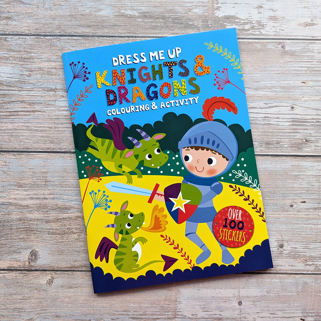 Dmu Activities Dress Me Up Colouring & Activity Book - Knights and Dragons – Robert ...