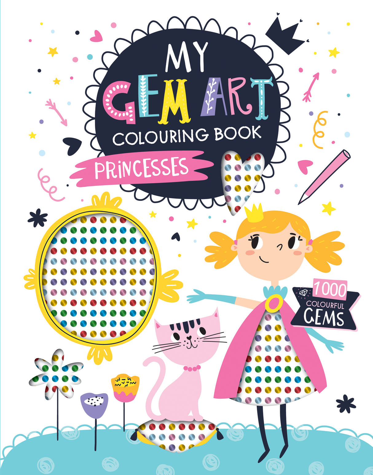 My Gem Art Colouring Book: Princesses - 1000 Colourful Gems for Kids
