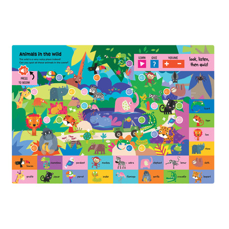 Look, Search and Learn First Words Sound  Book - Includes 350 Sounds