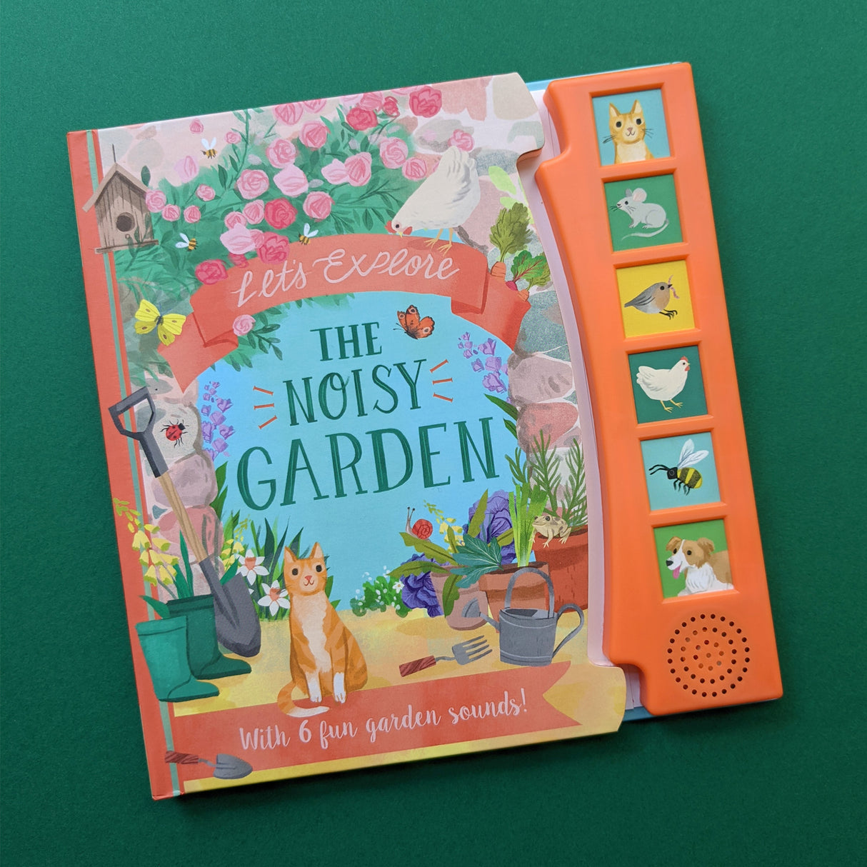 Let’s Explore The Noisy Garden - Children's 6 Button Sound Book