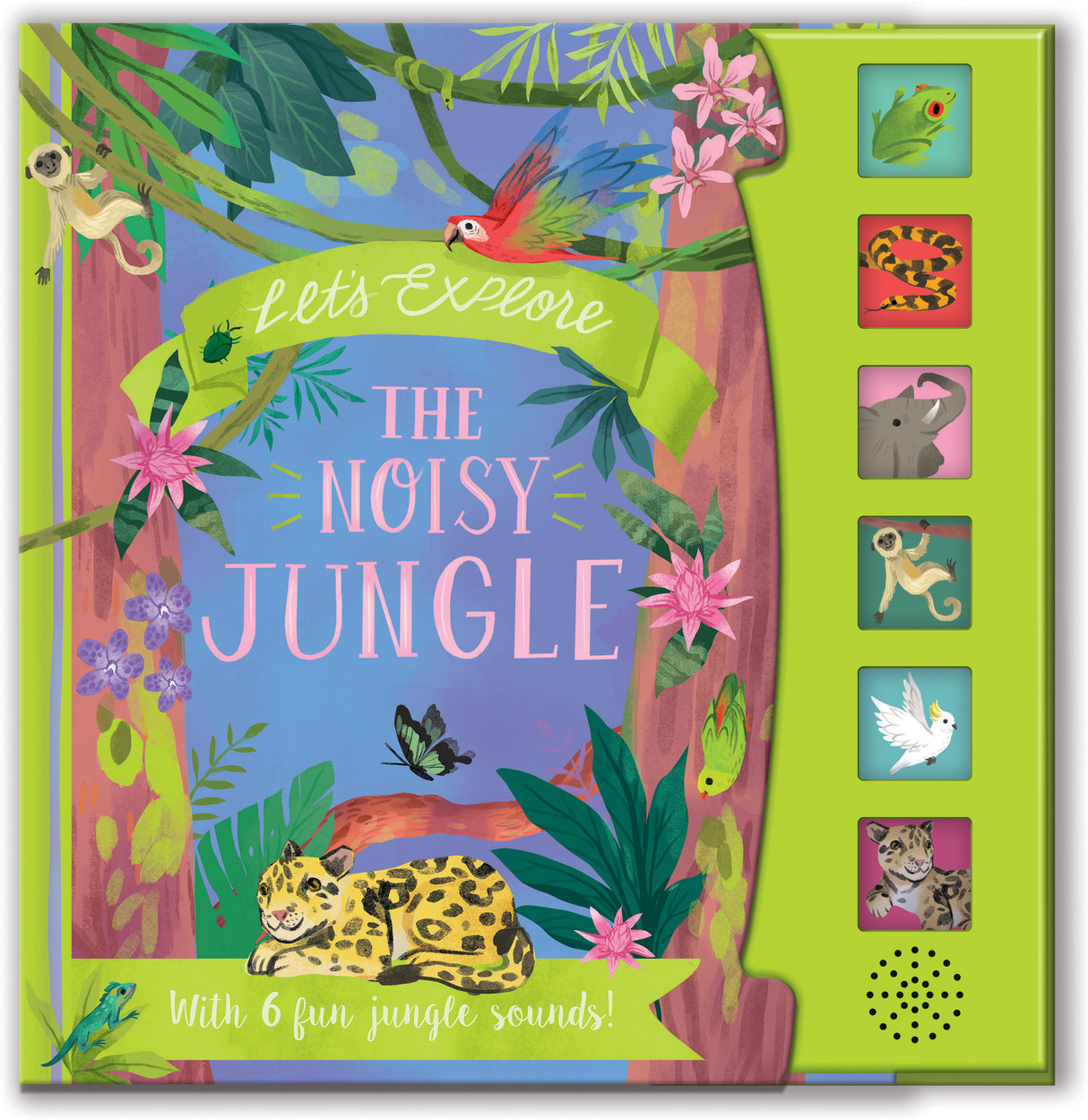 Let’s Explore The Noisy Jungle - Children's 6 Button Sound Book