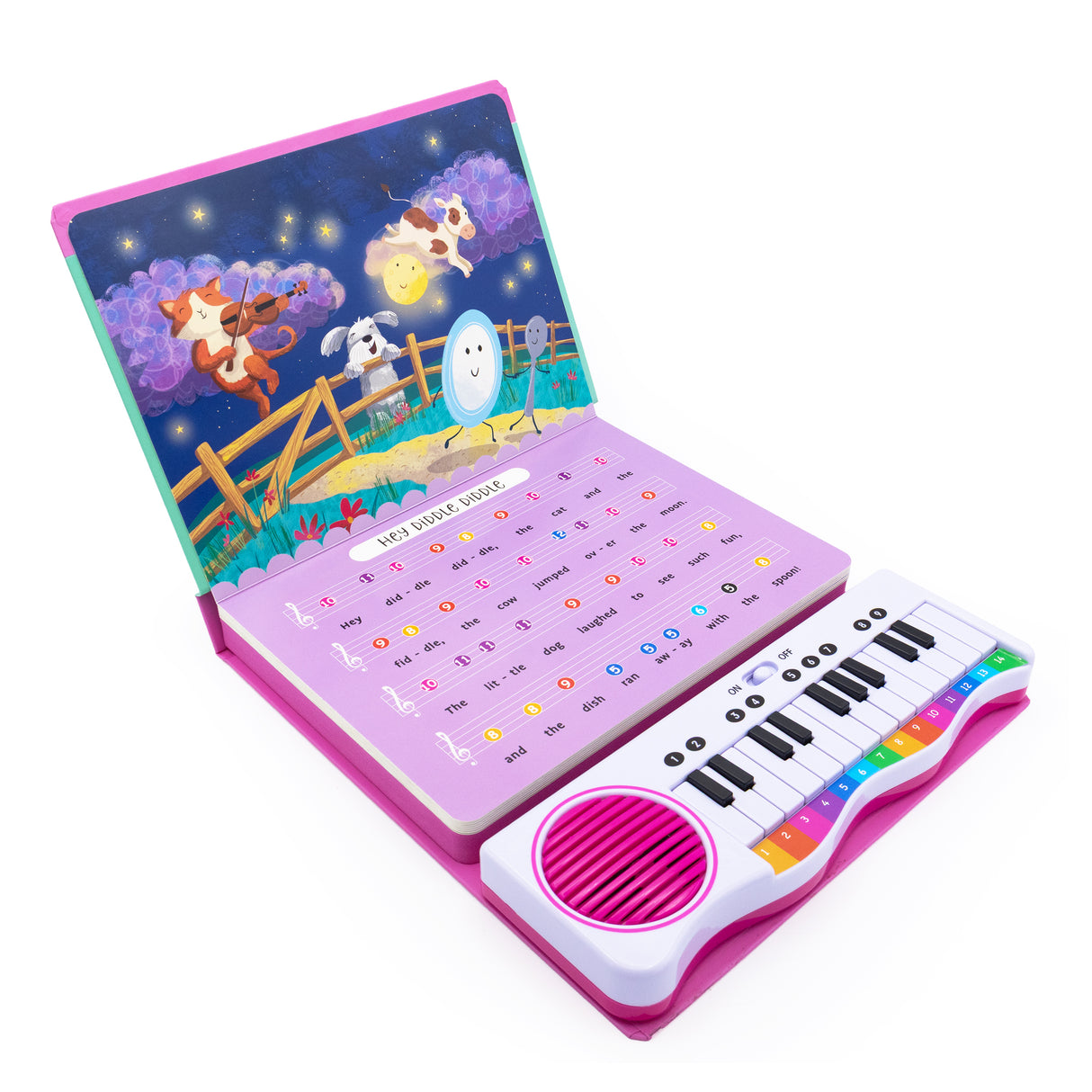 Hickory Dickory Dock - Colour-Coded Nursery Rhyme Piano Book