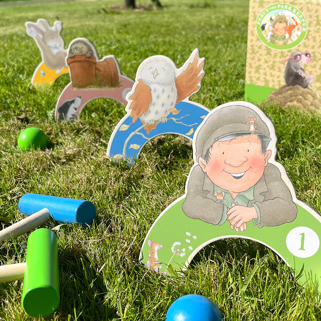 Percy The Park Keeper Children’s Wooden Croquet Set
