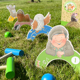 Percy The Park Keeper Children’s Wooden Croquet Set