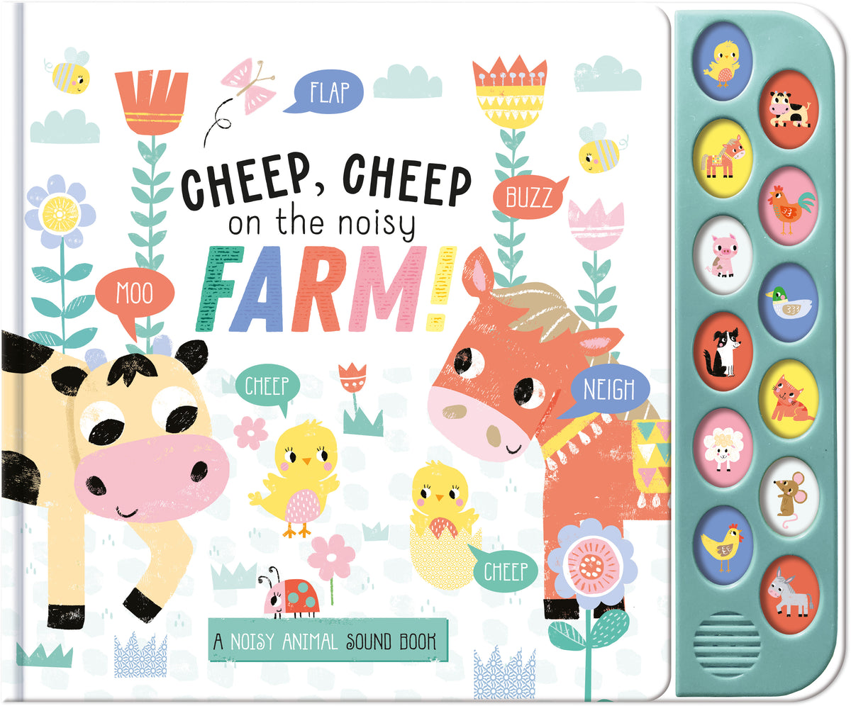 Cheep Code Book Cheep Cheep On The Noisy Farm - Children's 12 Button Sound Book ...