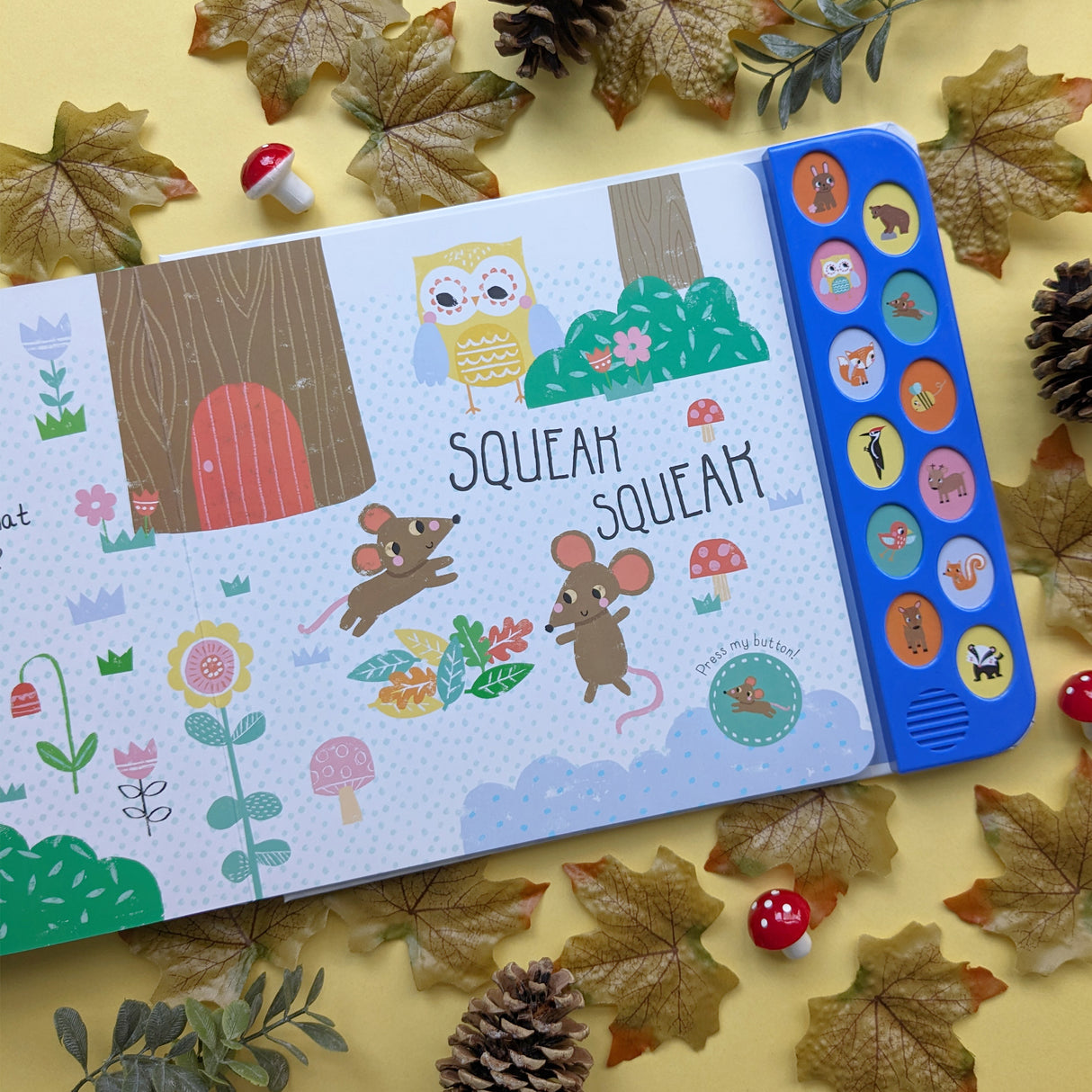 Hoot Hoot In The Noisy Forest - Children's 12 Button Sound Book