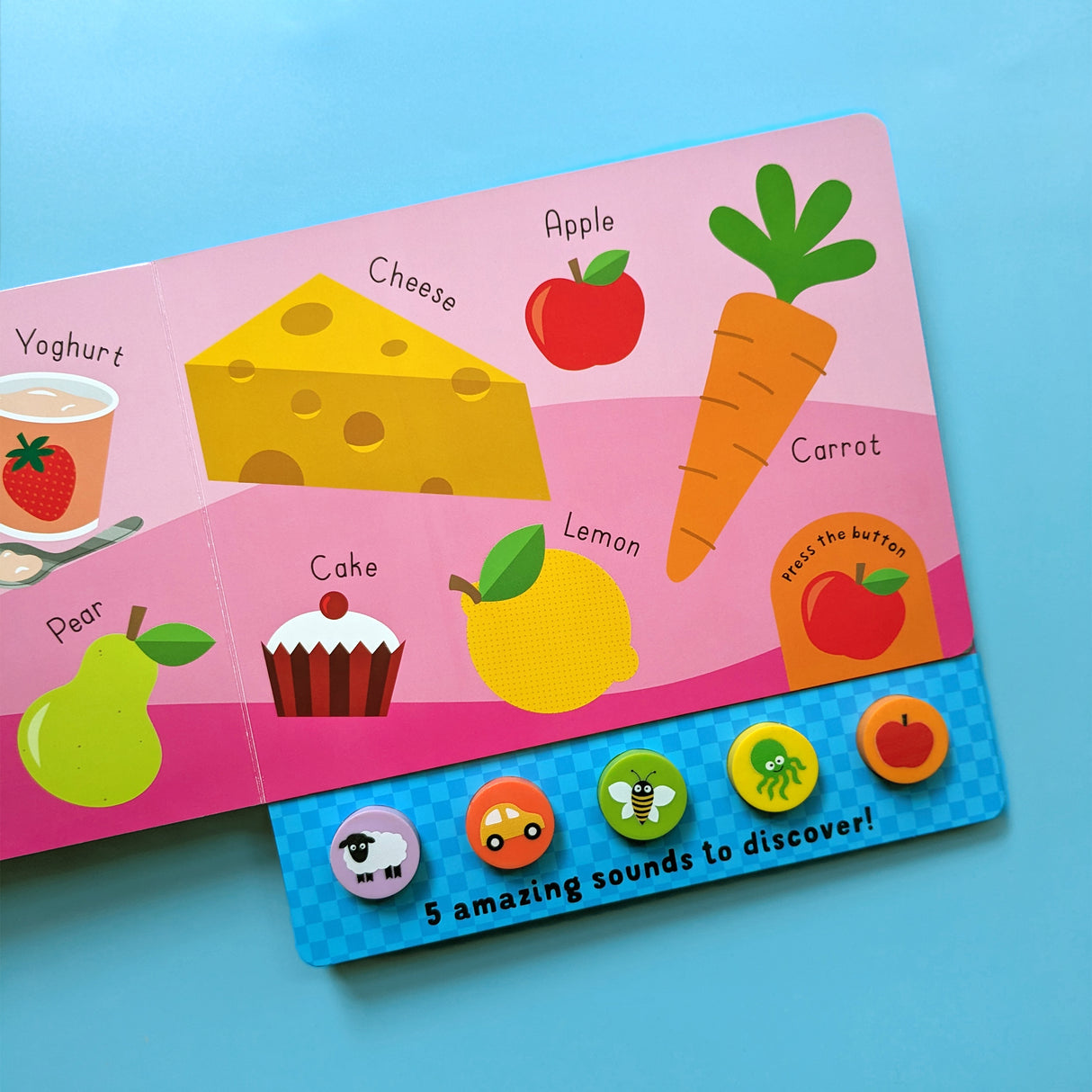 My First Words Squishy Sound Book - 5 Sound Buttons To Press And Play - Great Fun For Children Aged 3 Years Upward