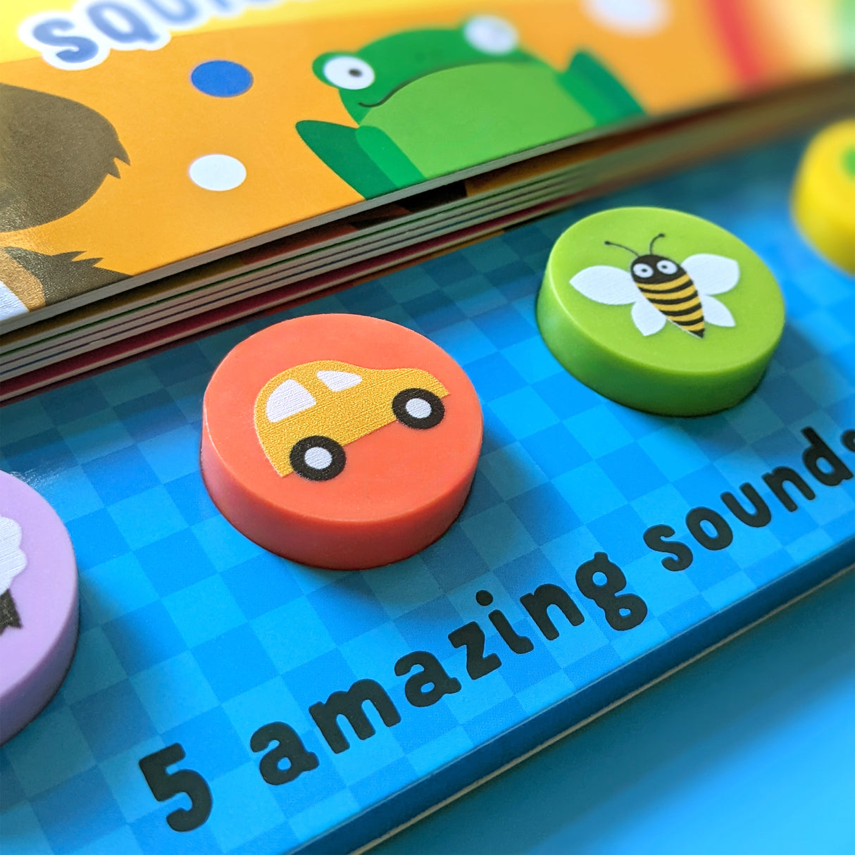 My First Words Squishy Sound Book - 5 Sound Buttons To Press And Play - Great Fun For Children Aged 3 Years Upward