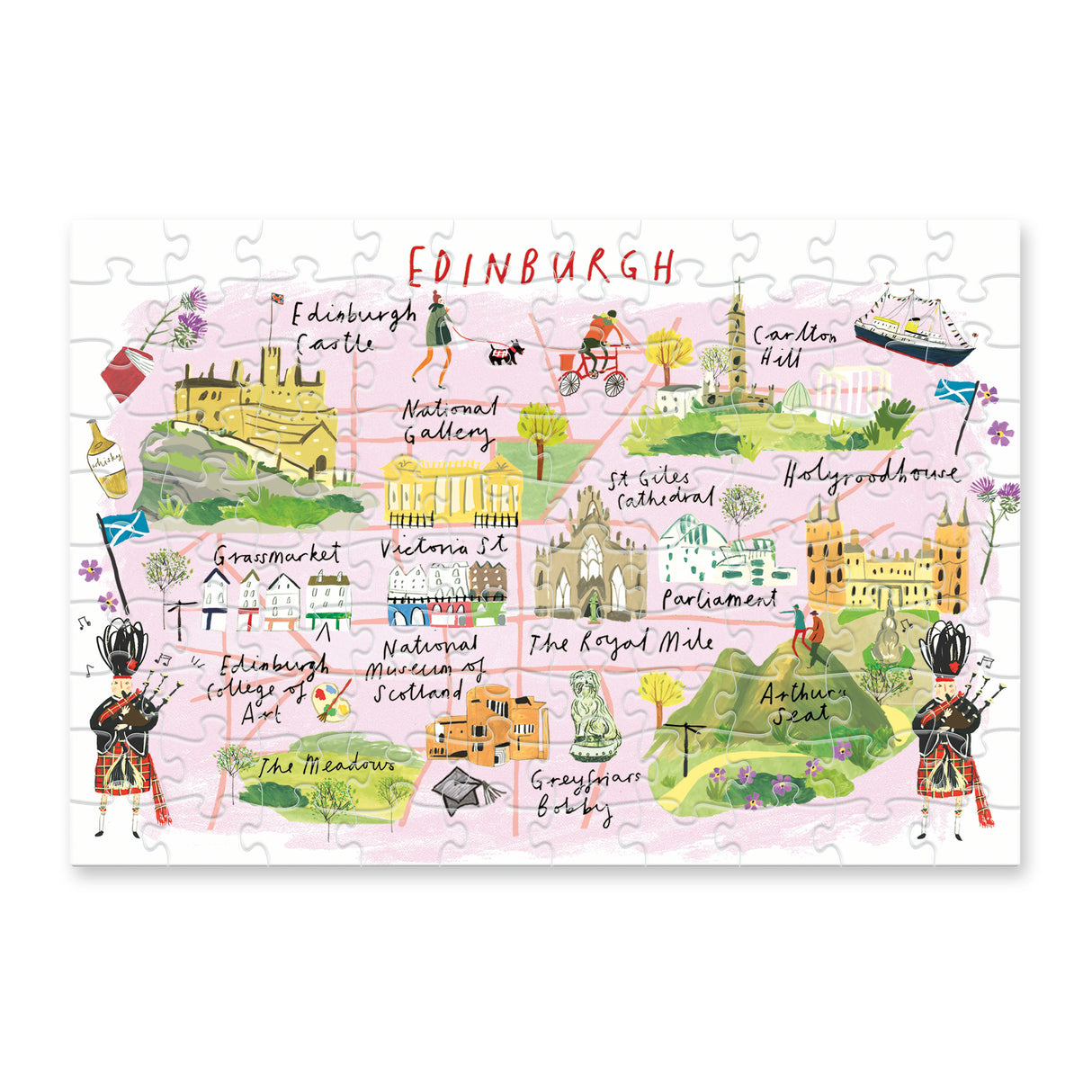 Edinburgh Map – 100 Piece Puzzle