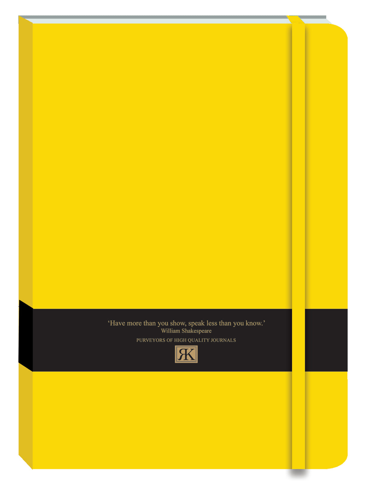 RK Journal Notebook – Bright Yellow B5 Design